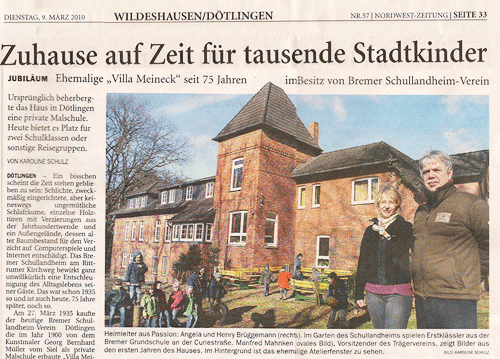 Zeitungsartikel vom 9.3.2010